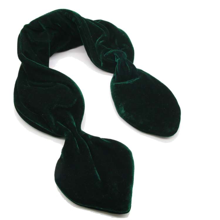 Steckschal vintage schlicht dunkelgrün